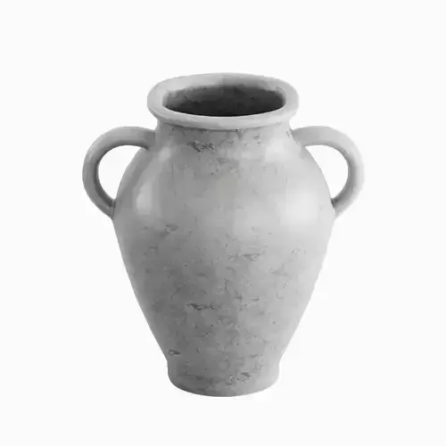 Antique Marble Garden Vase 02