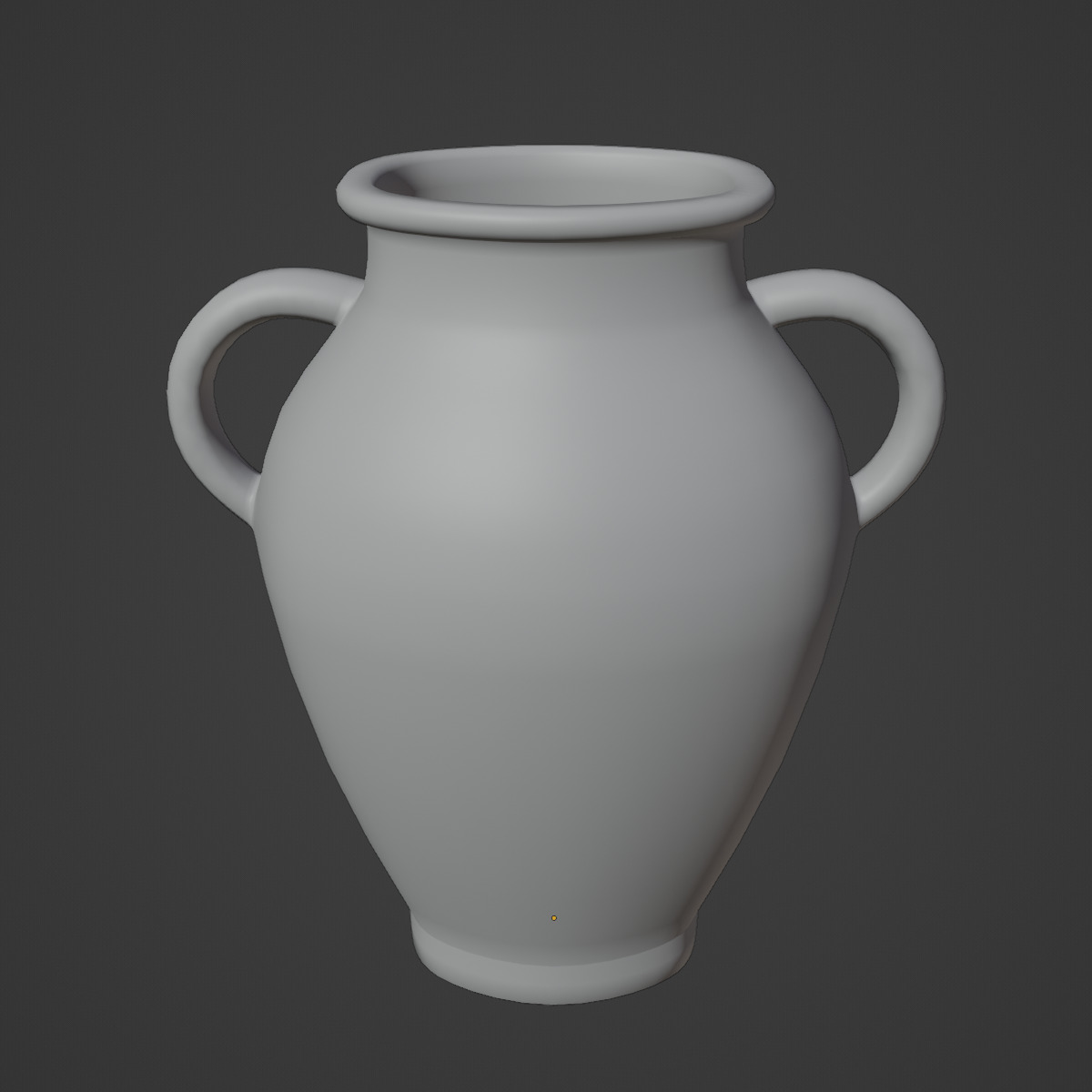Antique Marble Garden Vase 02 Low-poly 3D model_9