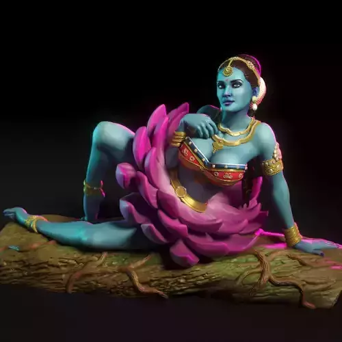 Flora the flower goddess 3D print model