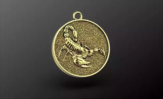 Scorpion pendant 3D print model