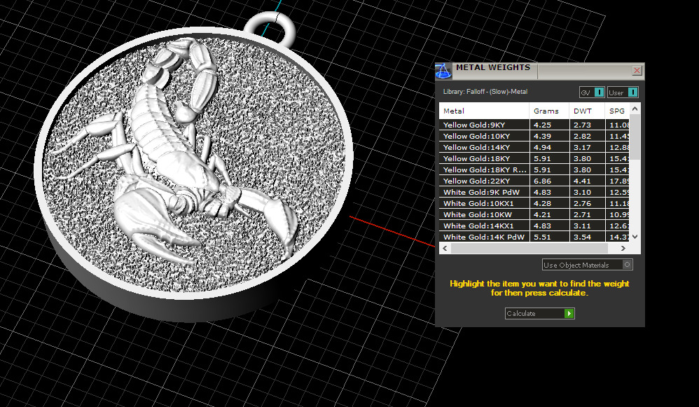 Scorpion pendant 3D print model_5