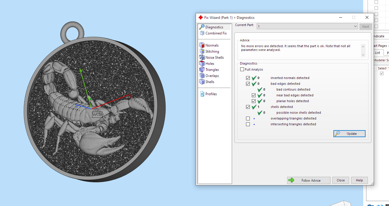 Scorpion pendant 3D print model_9
