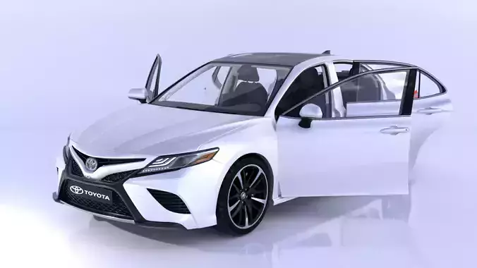 Toyota Camry High-Detail 3D Model with Fully Detailed Interior