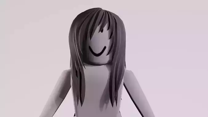 Roblox UGC long emo fringe hair