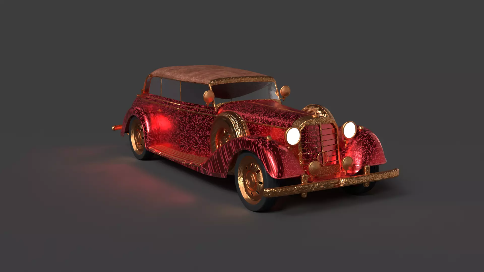 Chinese vintage car 3D model