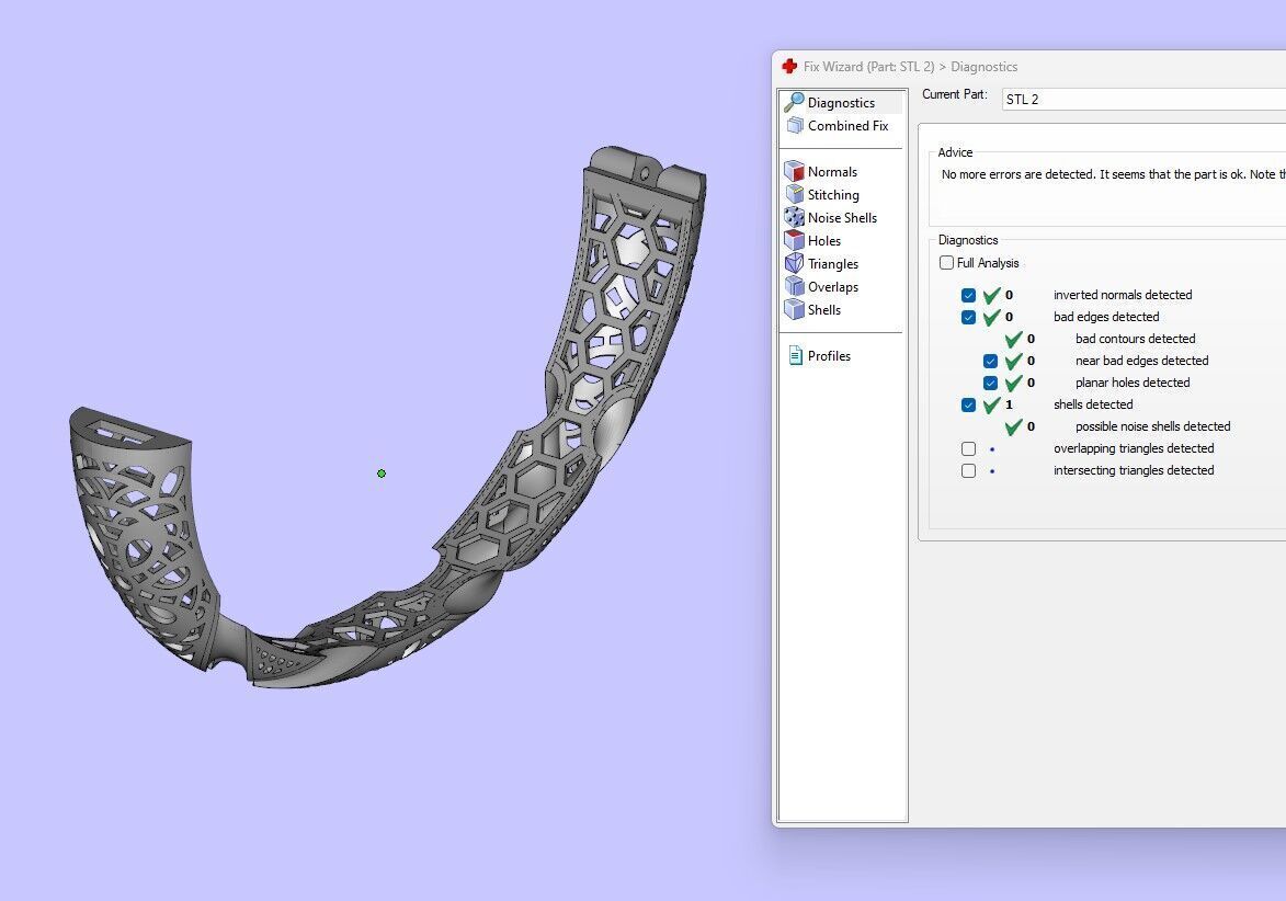 Lock bracelet 3D print model_2