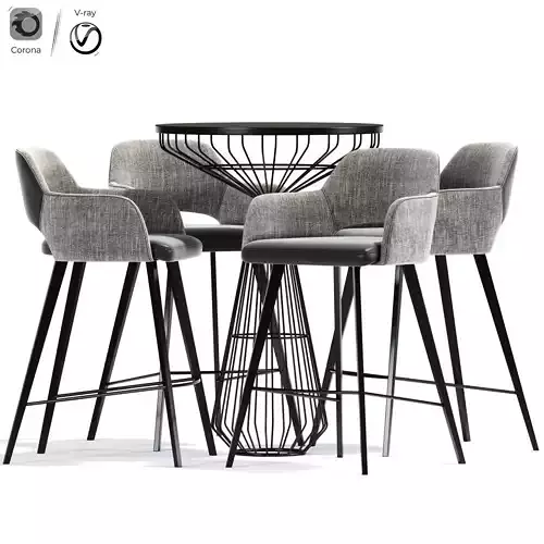 Vintara Swivel Counter Stool Lucy Table