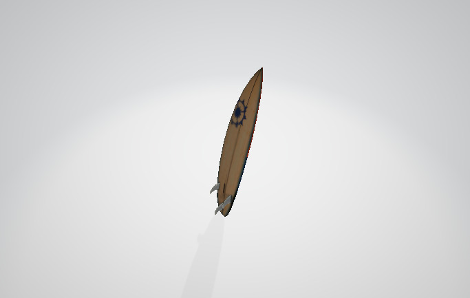 3D Surfboard Model 3D model_2