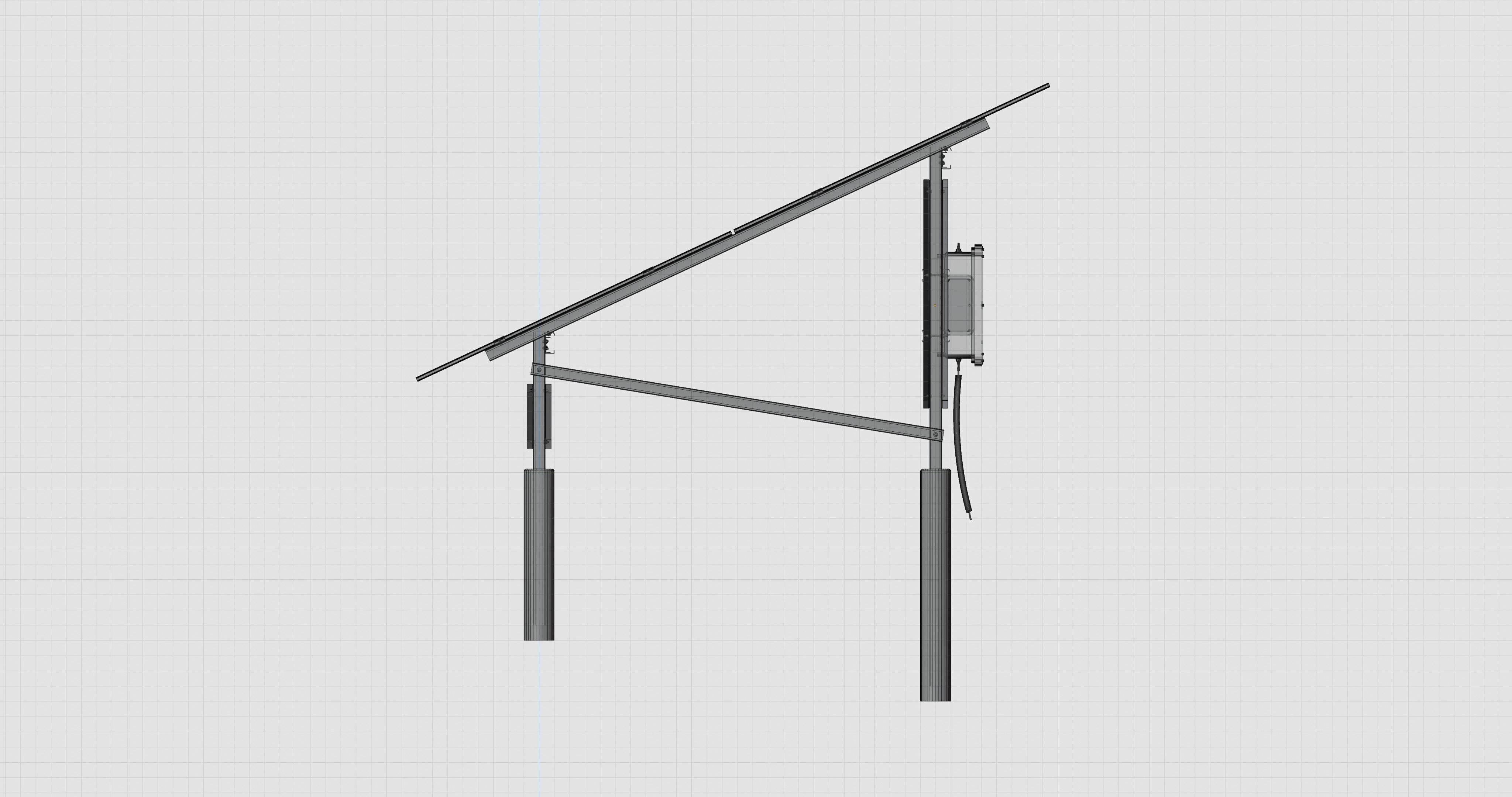 Solar Energy Construction 2x13 Table Vertical Purlin 3D model_32