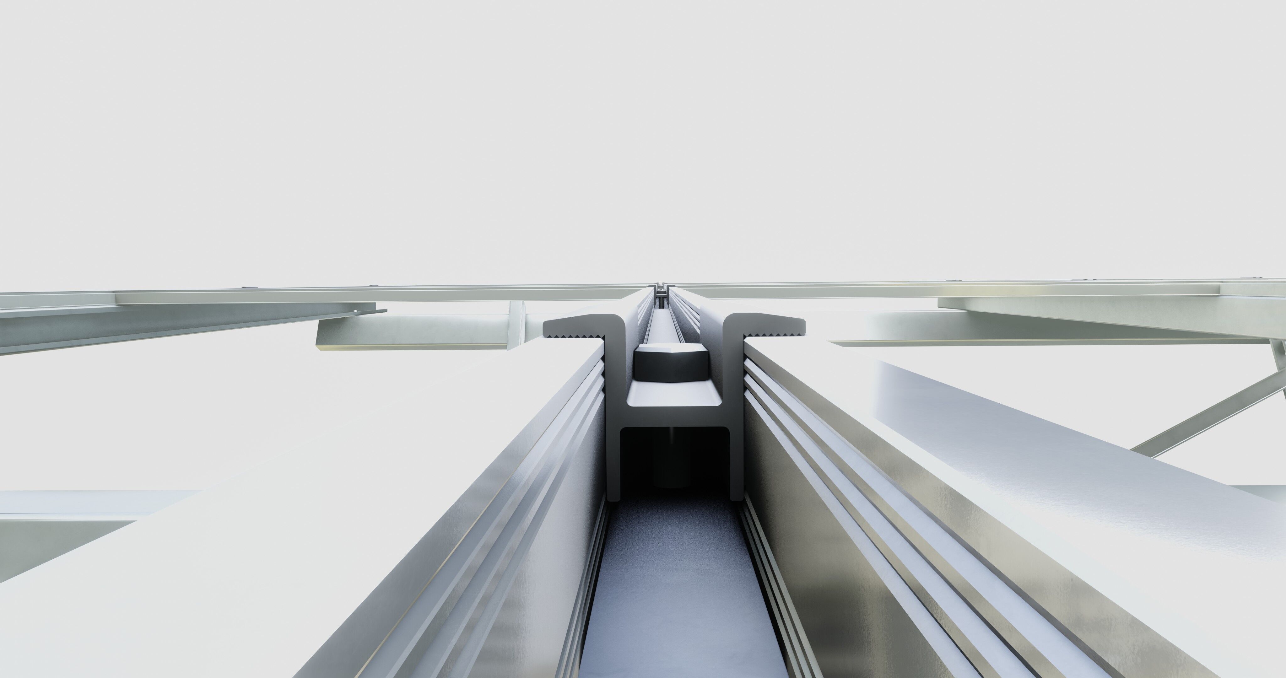 Solar Energy Construction 2x13 Table Vertical Purlin 3D model_25