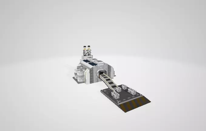 3D Surface Outpost Model 3D model