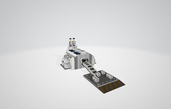 3D Surface Outpost Model 3D model