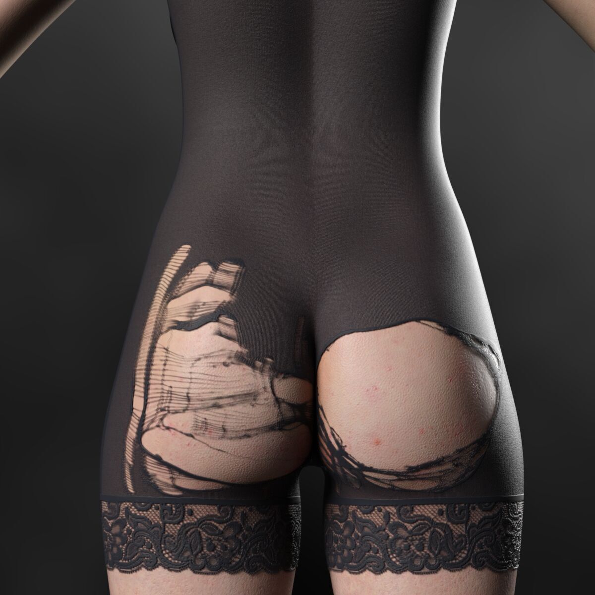 HX Jumpsuit for G8 and G9 Female 3D model_11