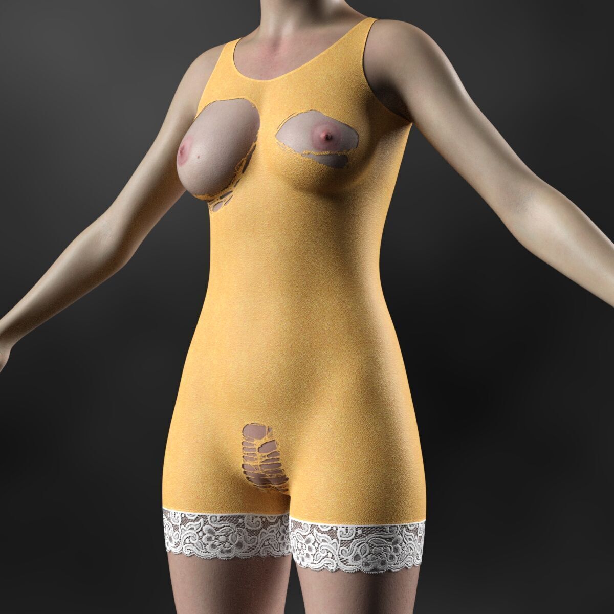 HX Jumpsuit for G8 and G9 Female 3D model_14