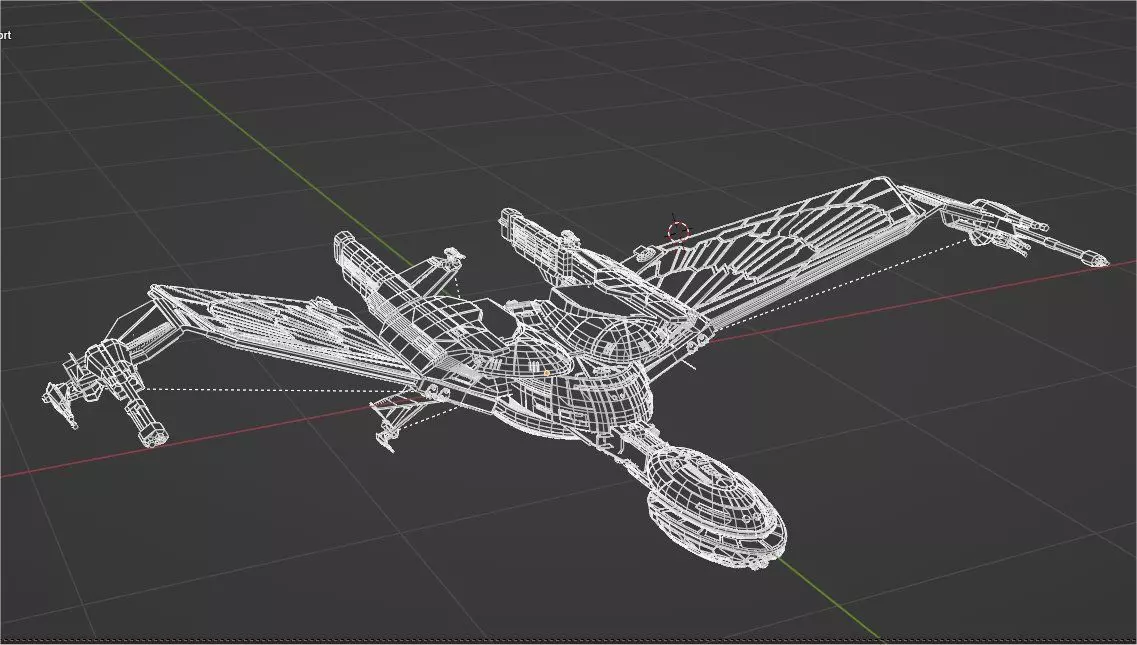 Klingon Battlecruiser Kvort Class Redesign Low-poly 3D model_6