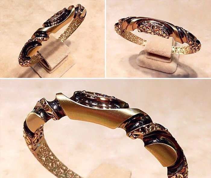 Lock bracelet 3D print model_9