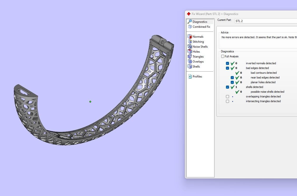 Lock bracelet 3D print model_2