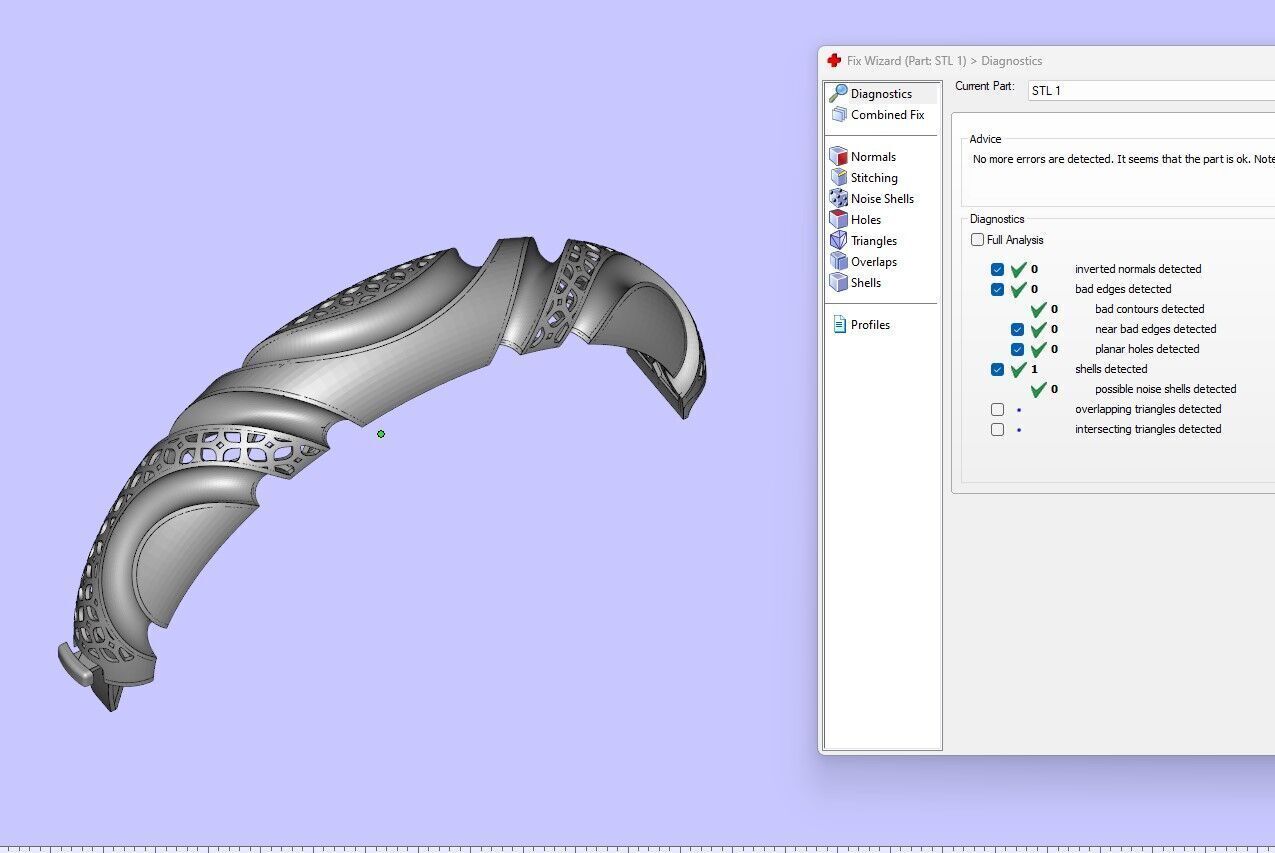 Lock bracelet 3D print model_1