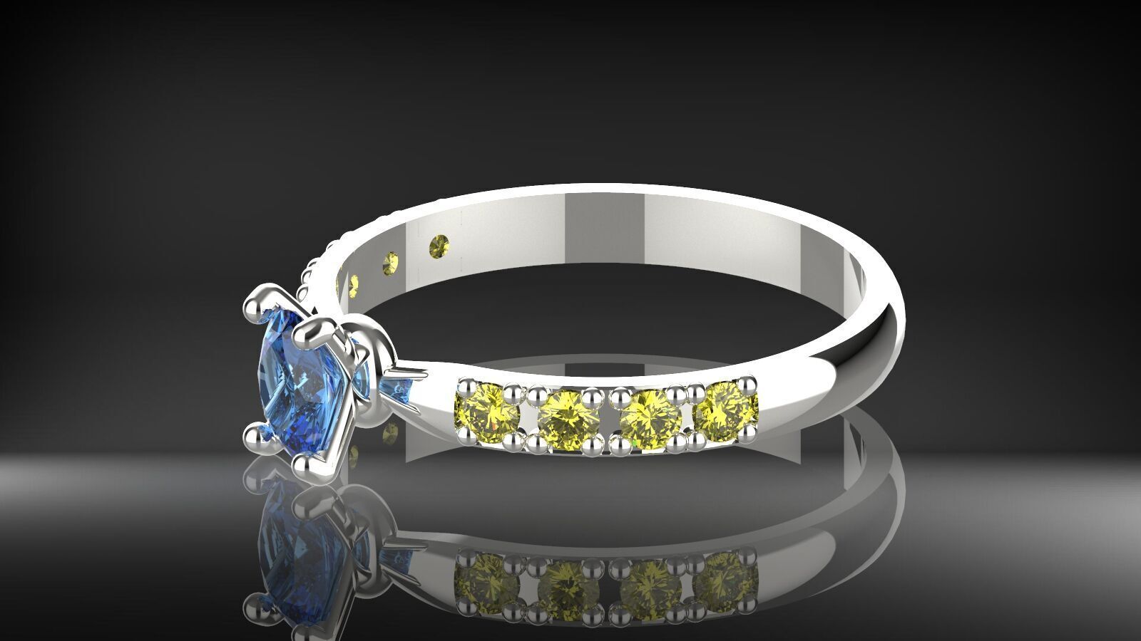 womens costermize ring 3D print model_3