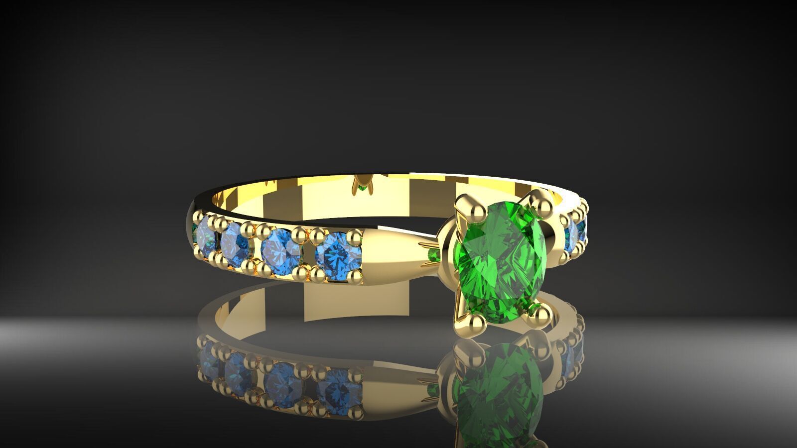 womens costermize ring 3D print model_2