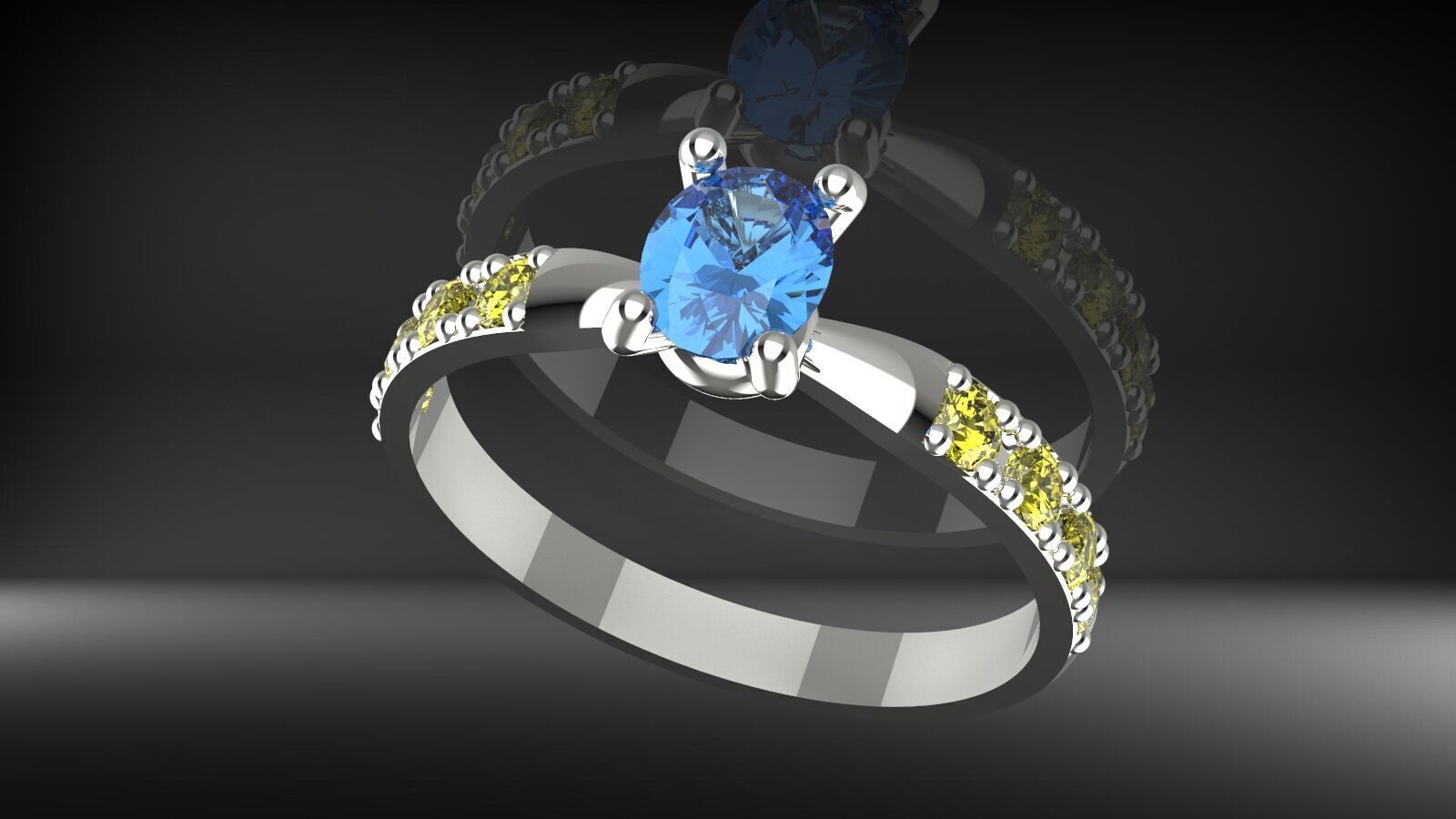 womens costermize ring 3D print model_9