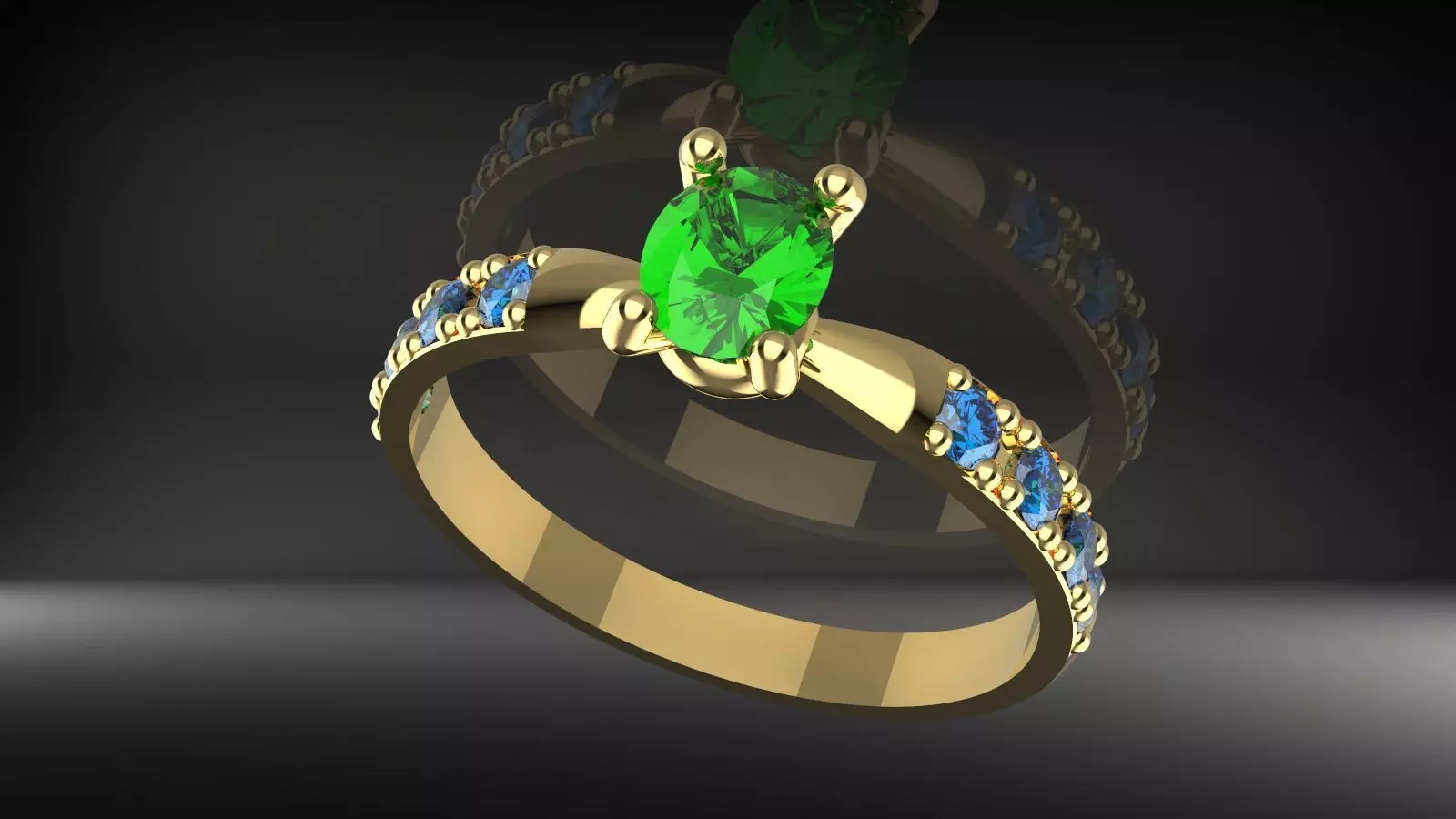 womens costermize ring 3D print model_0