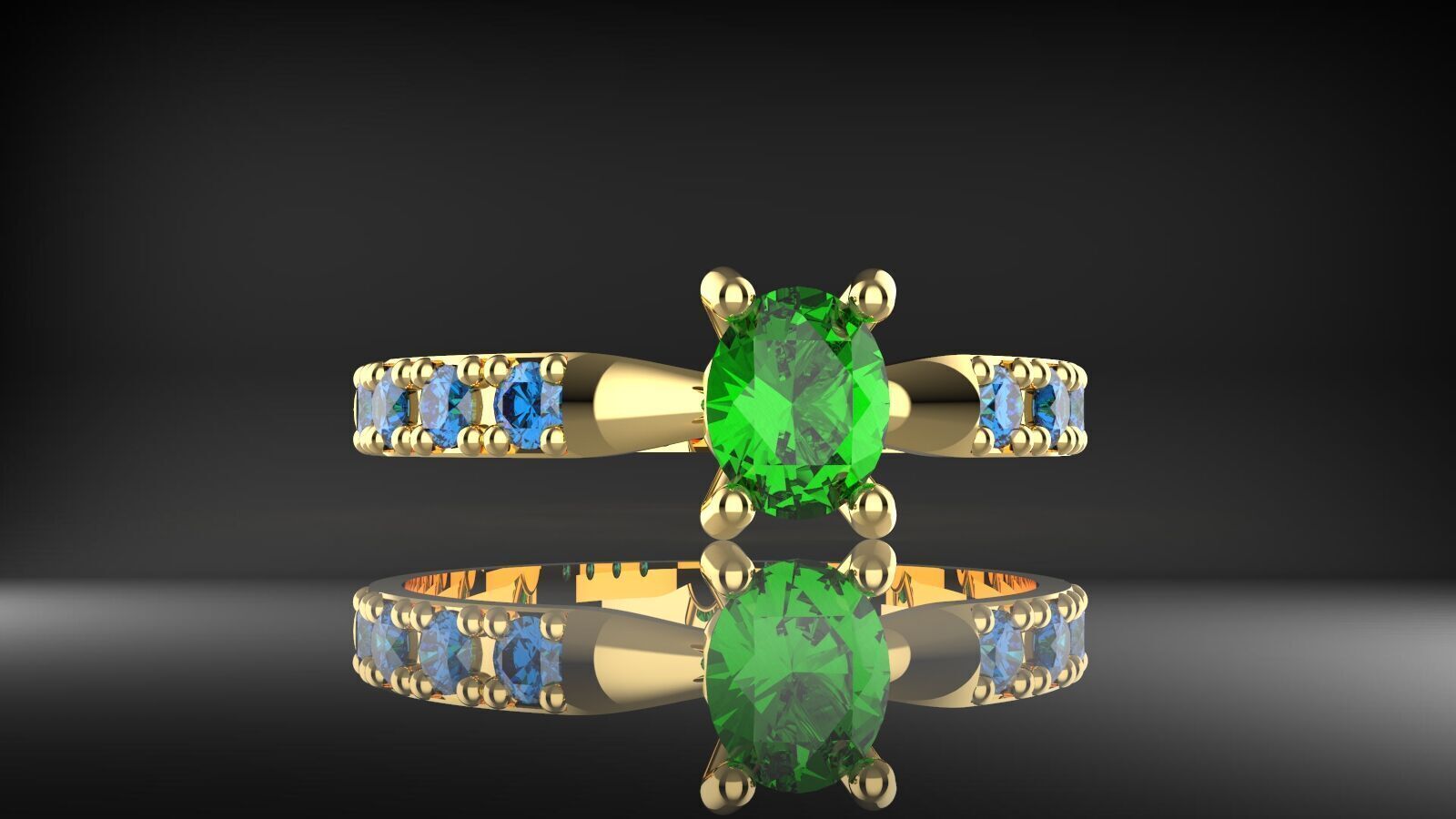 womens costermize ring 3D print model_4