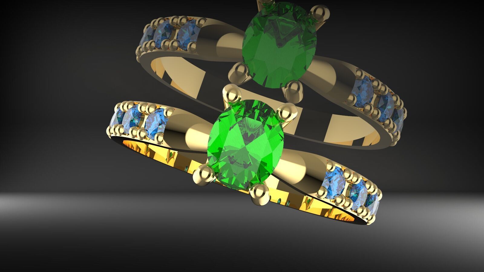 womens costermize ring 3D print model_8