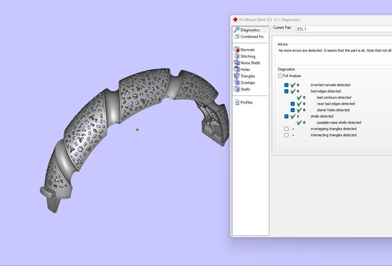 Lock bracelet 3D print model_1