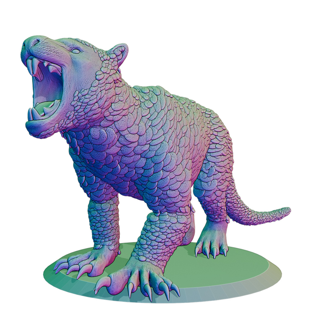3D Printable Thylacoleo Miniature 3D print model_3