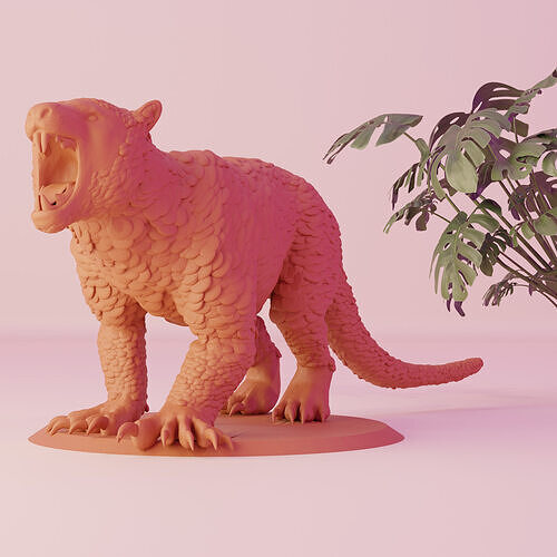 3D Printable Thylacoleo Miniature 3D print model