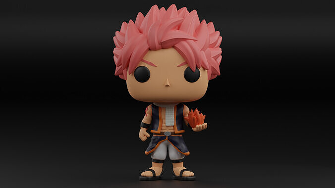 Natsu funko pop from the anime Fairy Tail  3D print model