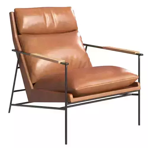 Kinsley Leather Chair 3D model