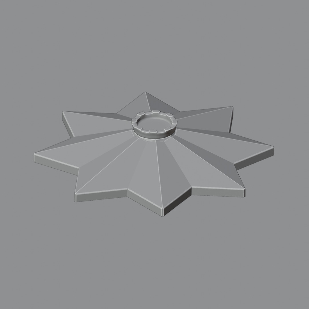 Eternal Flame of Uzbekistan with Animated Fire 3D model_1