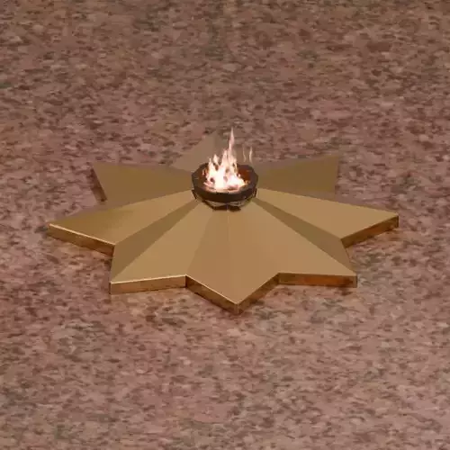 Eternal Flame of Uzbekistan with Animated Fire 3D model Eternal Flame of Uzbekistan with Animated Fire 3D model