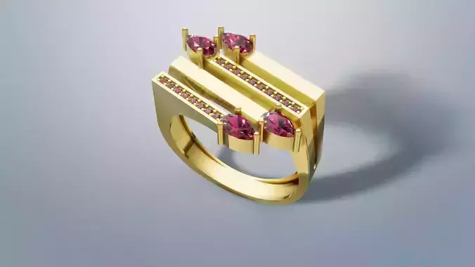 Ring  Vectors 3D print model C 58 3D print model