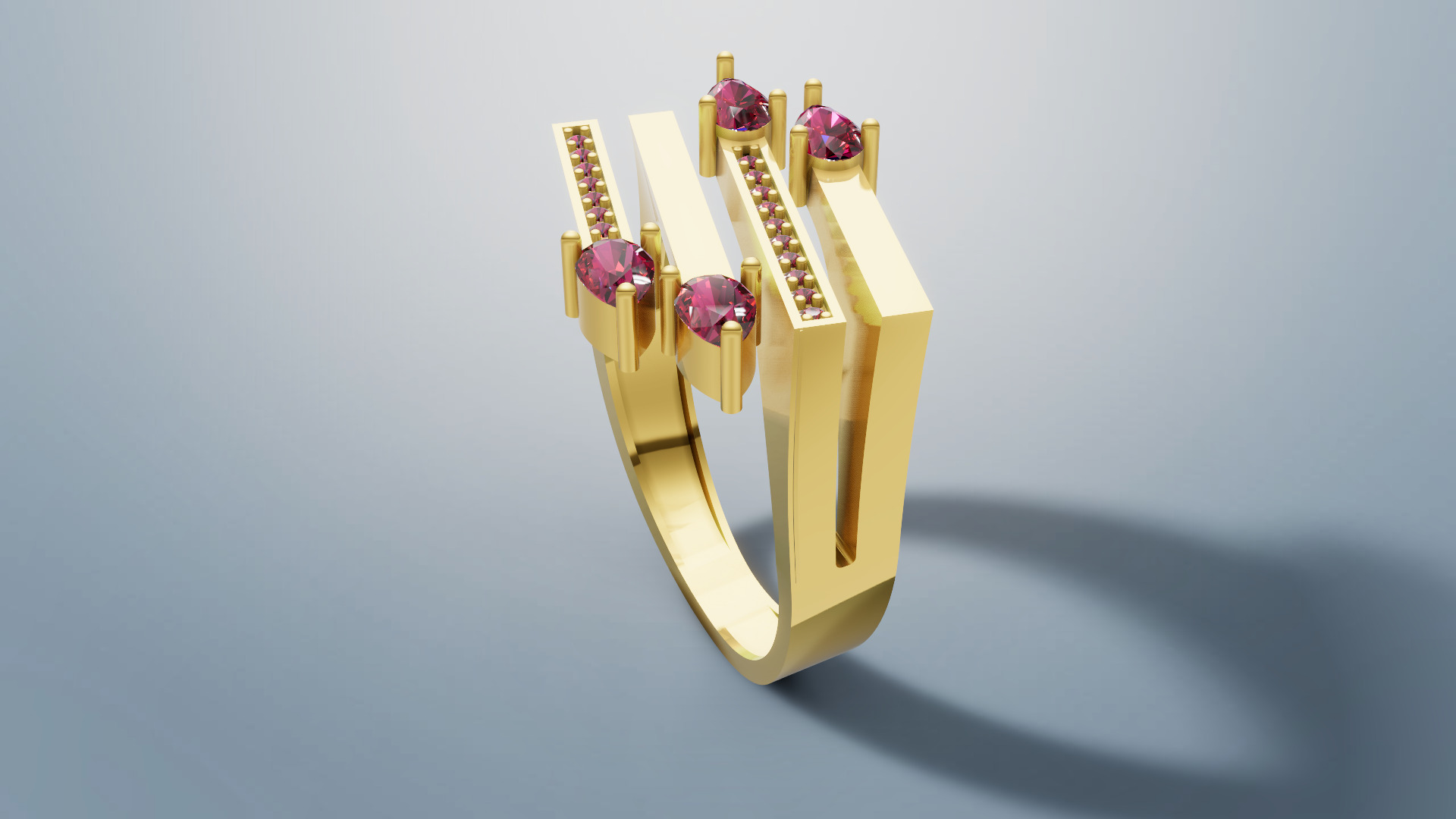 Ring  Vectors 3D print model C 58 3D print model_3