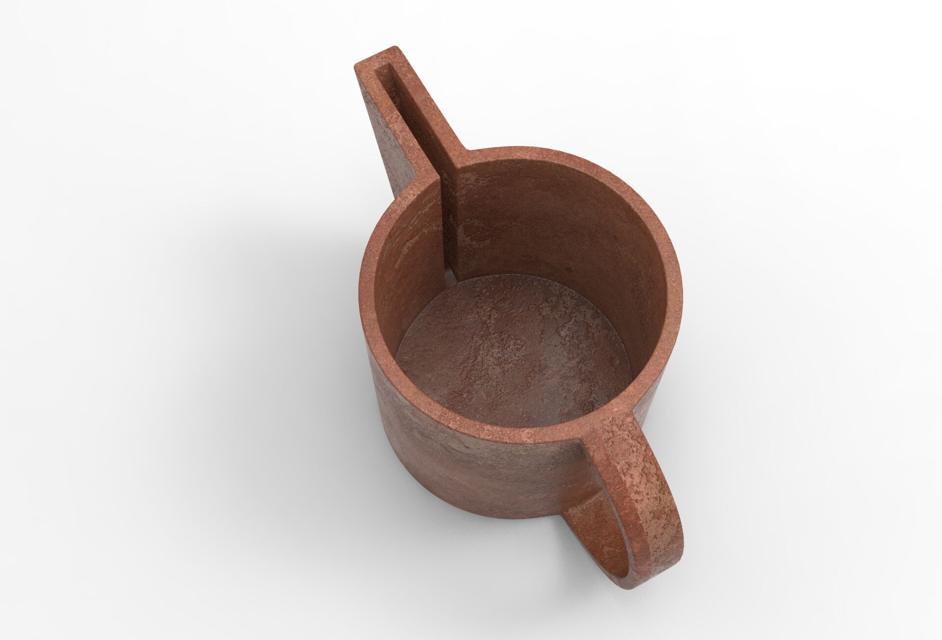 Puhy Plant Pot Low-poly 3D model_3