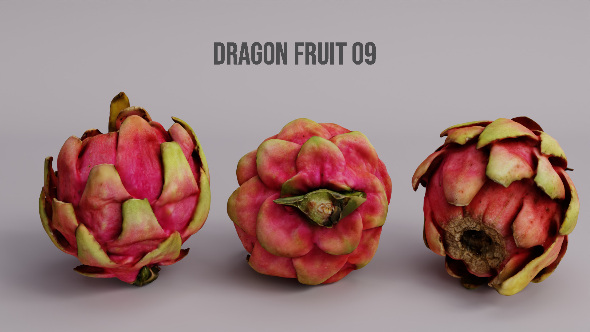 Dragon Fruit Pack 3D model_10