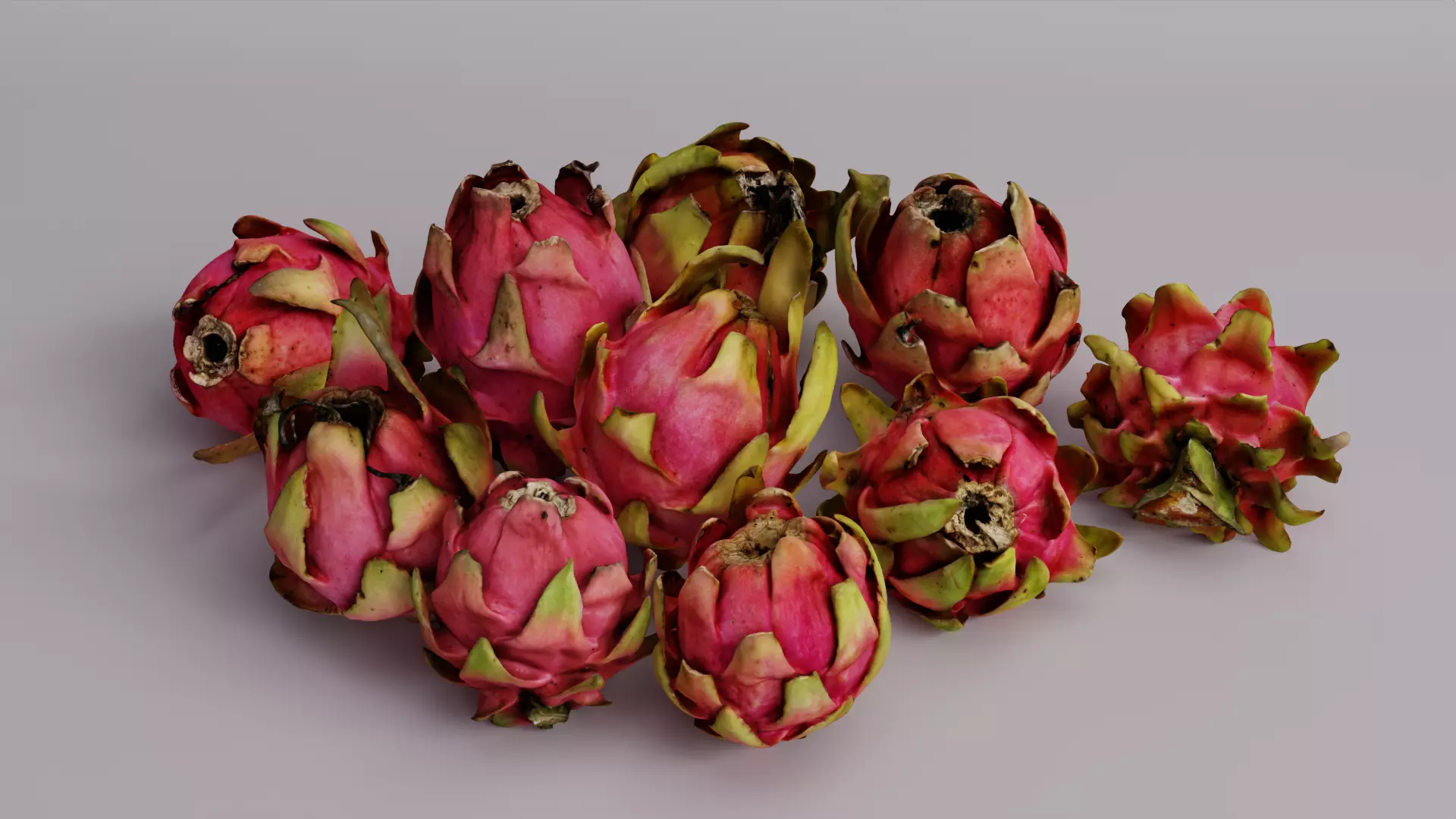 Dragon Fruit Pack 3D model_0