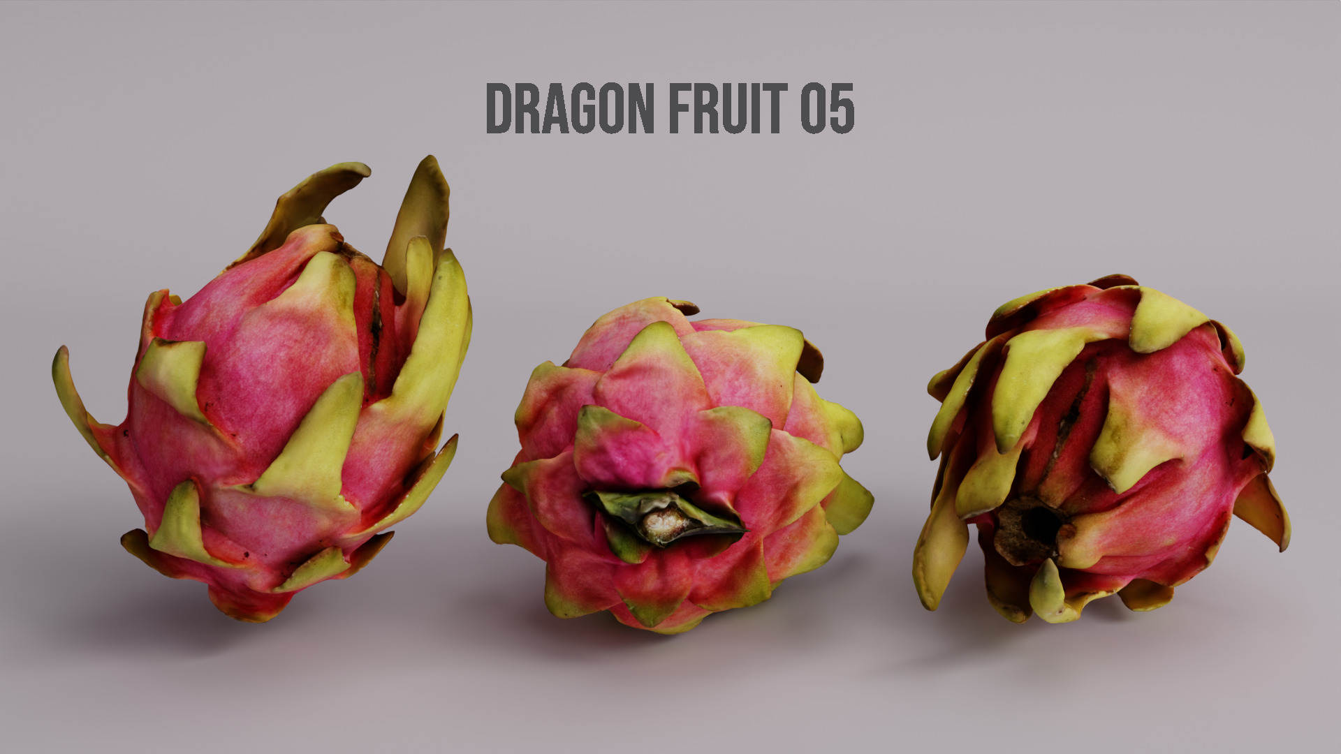 Dragon Fruit Pack 3D model_6
