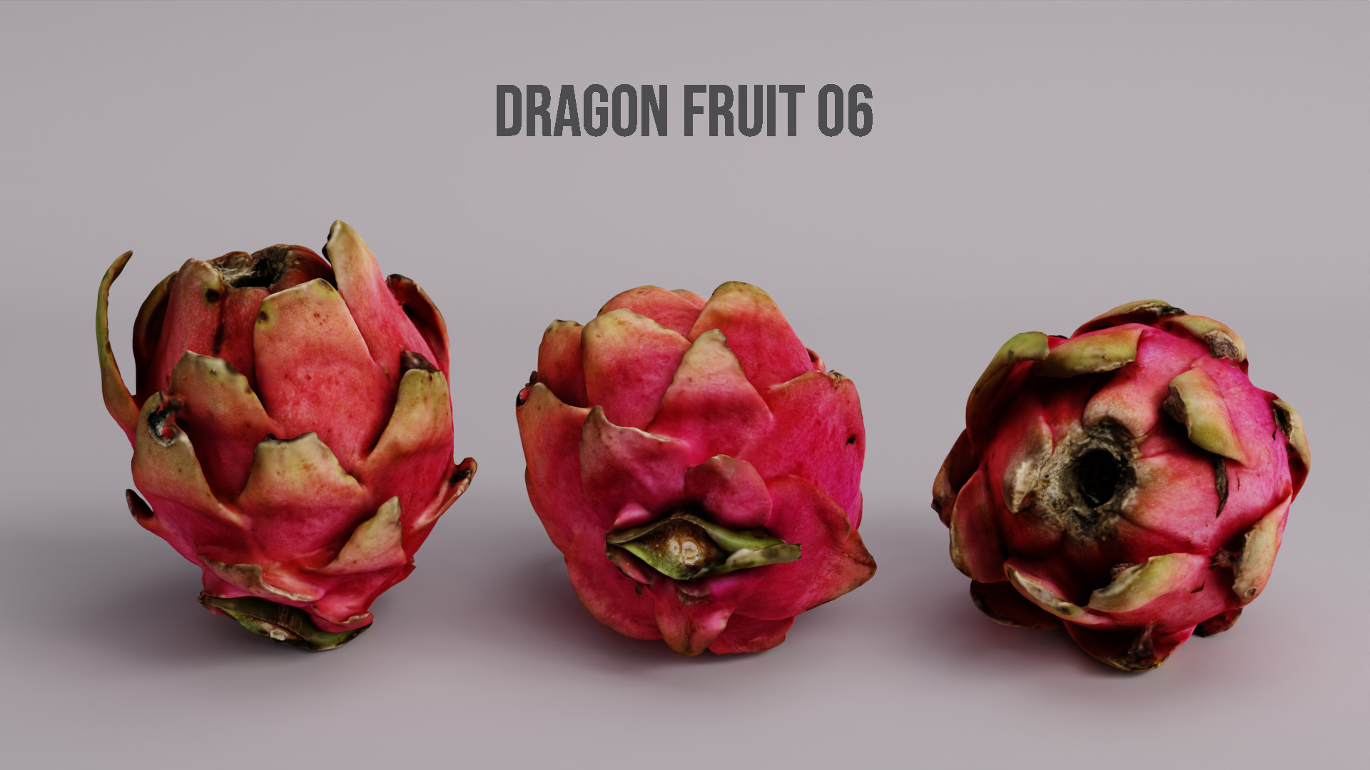 Dragon Fruit Pack 3D model_7