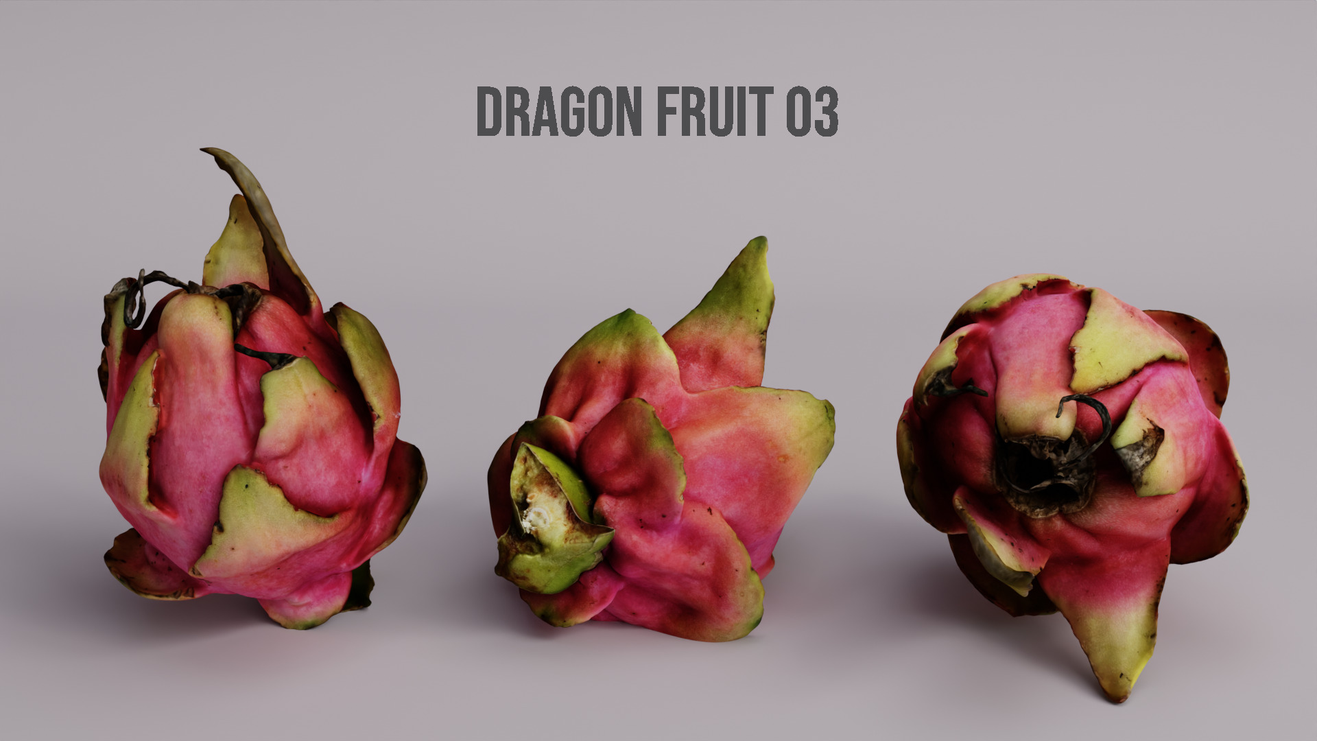 Dragon Fruit Pack 3D model_4