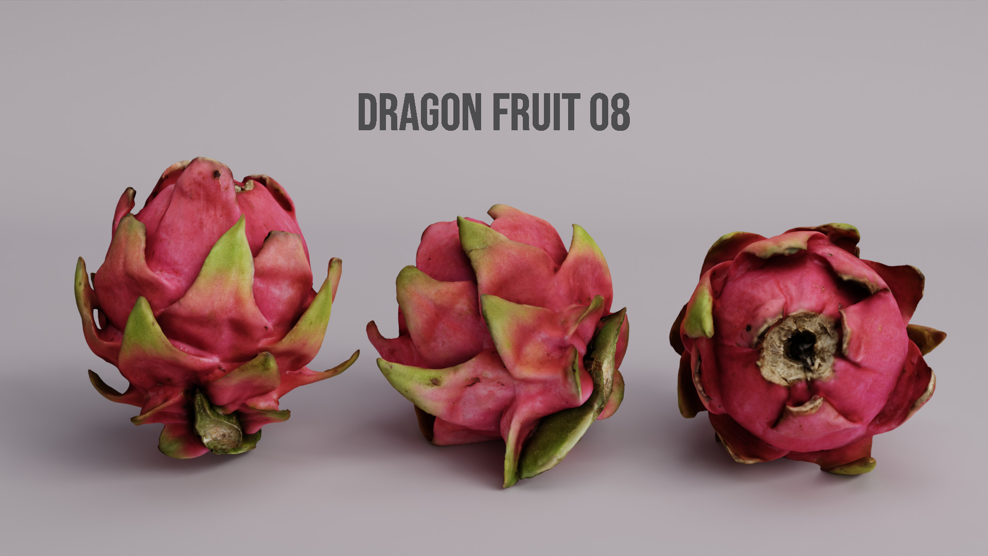Dragon Fruit Pack 3D model_9