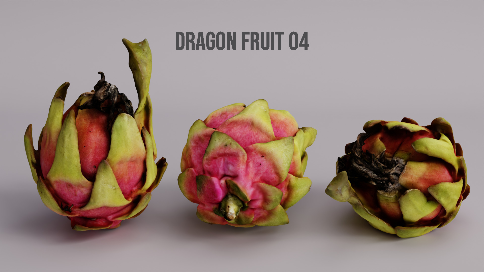 Dragon Fruit Pack 3D model_5