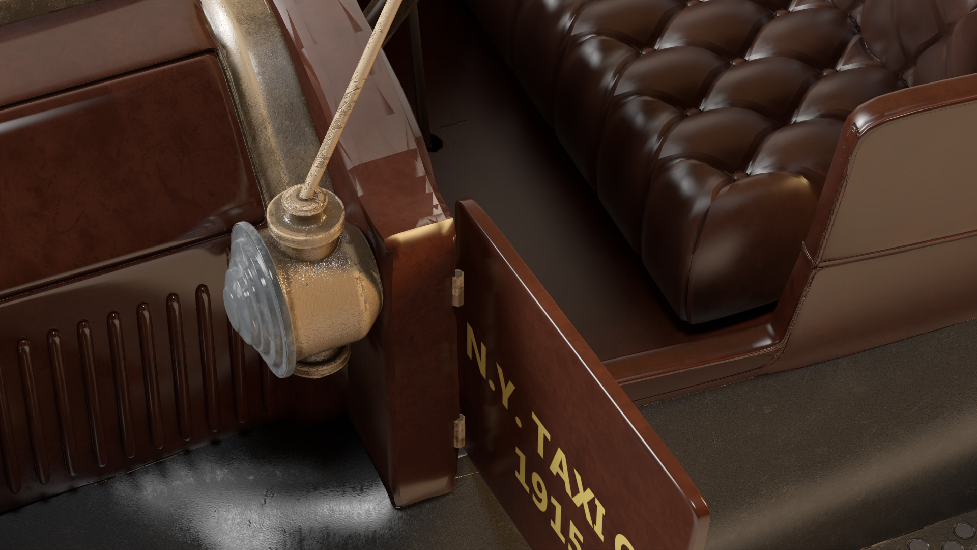 FORD T-1915 CAR Low-poly 3D model_6