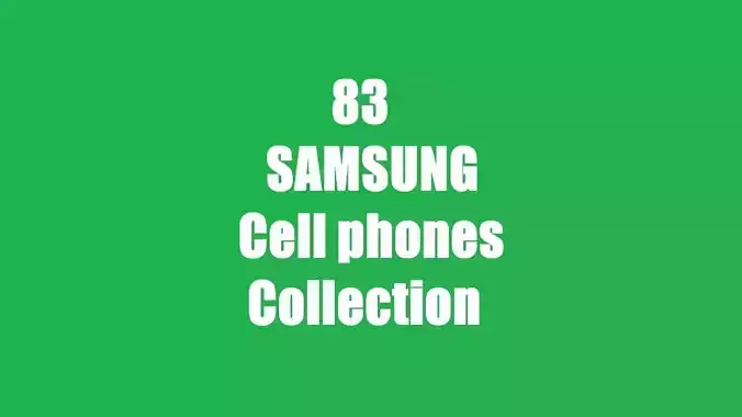 83 Samsung Cellphones Collection