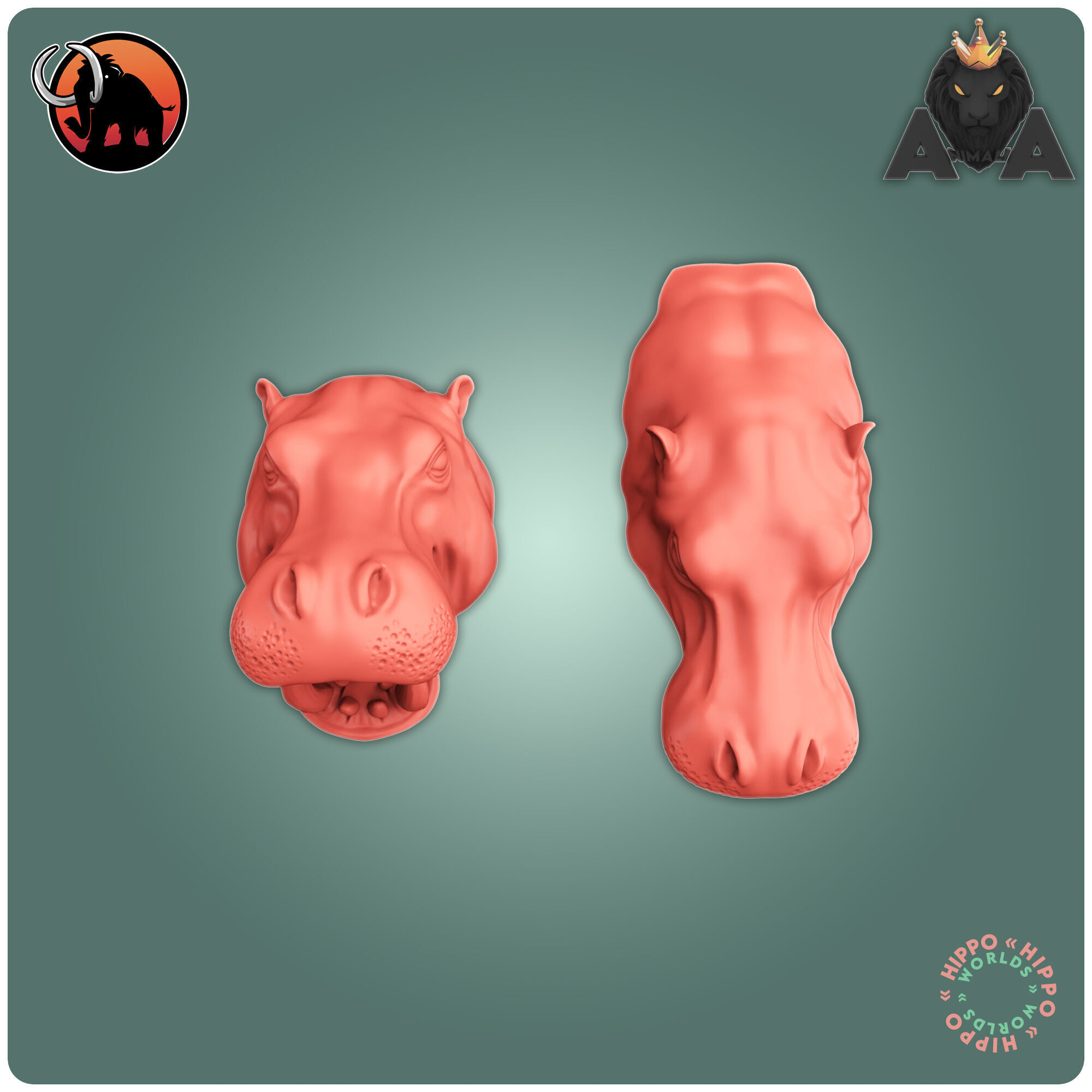 Hippo 3D print model_6