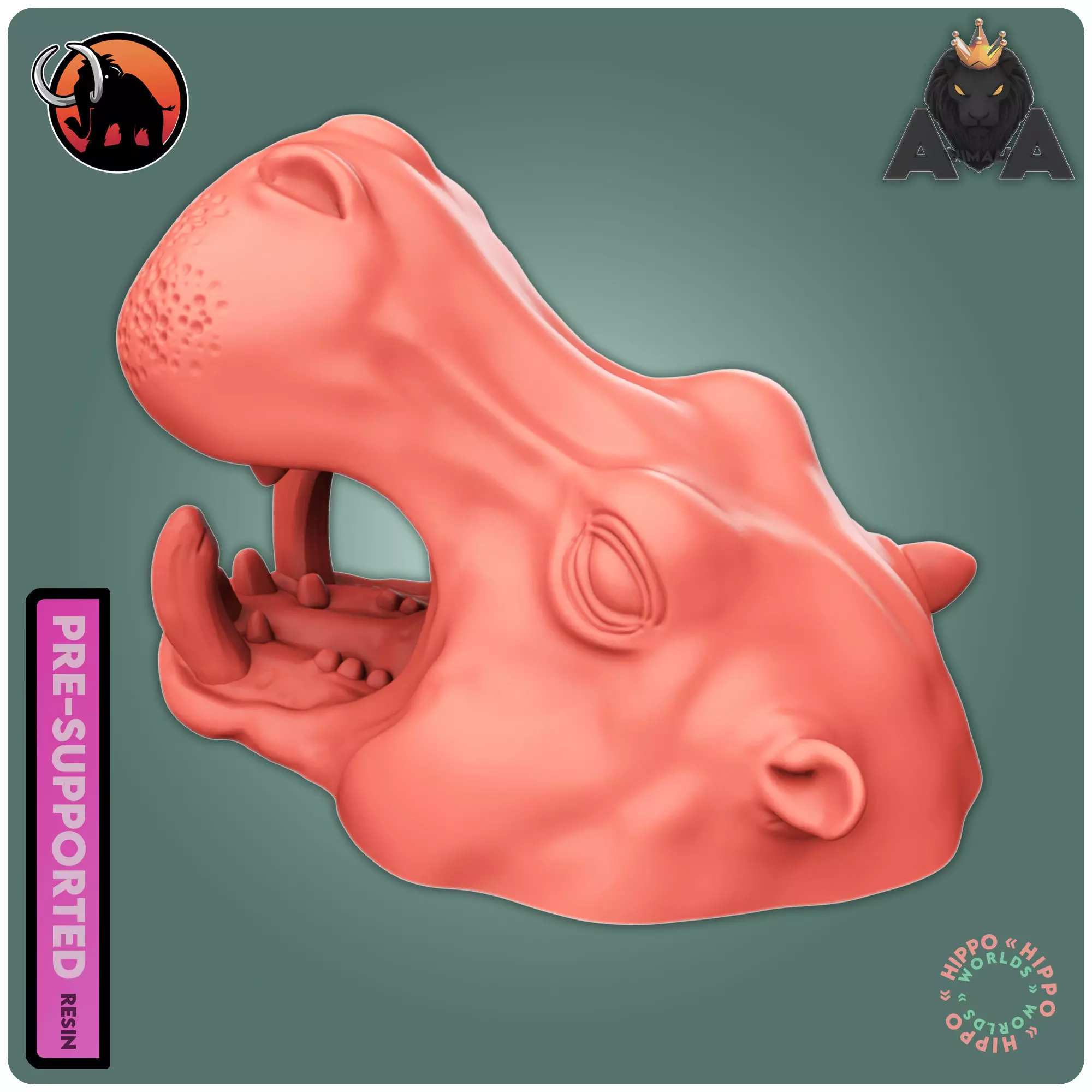 Hippo 3D print model_0