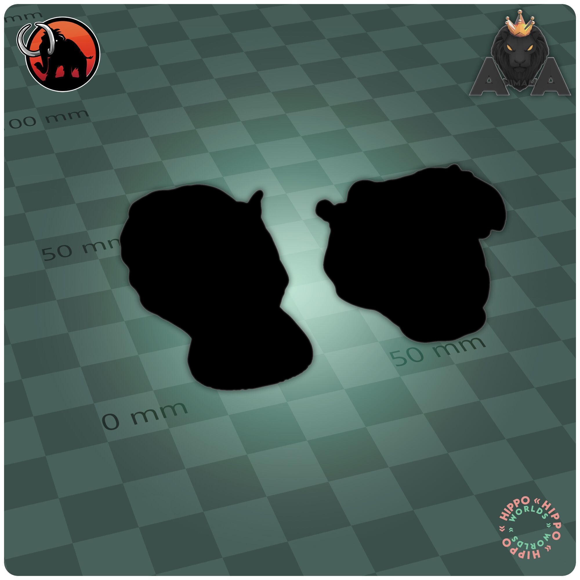 Hippo 3D print model_7